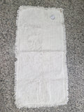 TAPPETO ASSORTITO CON FRANGIE SUI LATI - BLANC MARICLO'