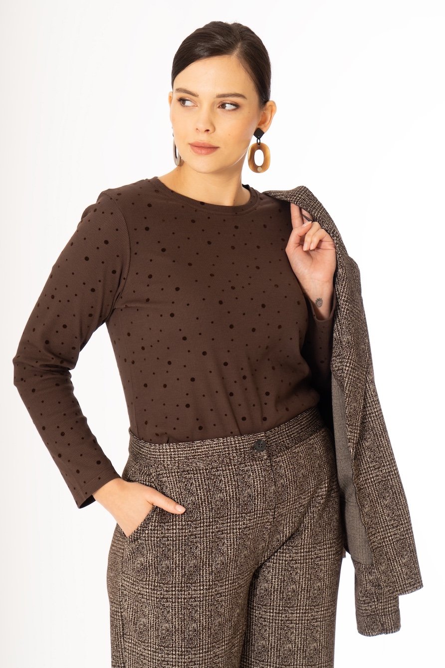 PANTALONE CHECK CON RISVOLTO - MORE BY SISTE'S
