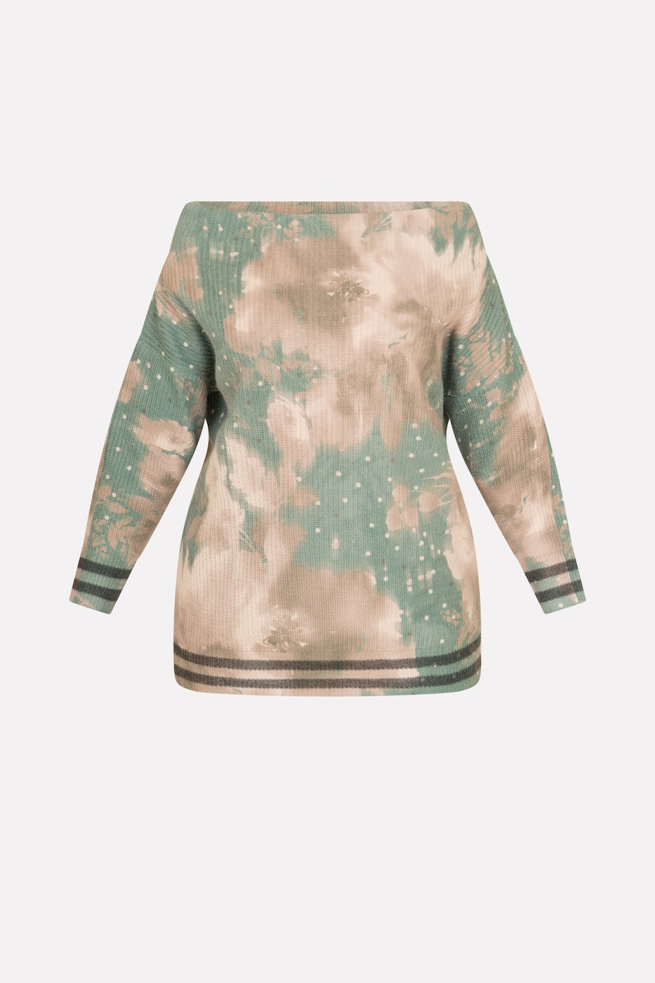 MAGLIA FIORI E POIS MANICA MARTELLO - MORE BY SISTE'S