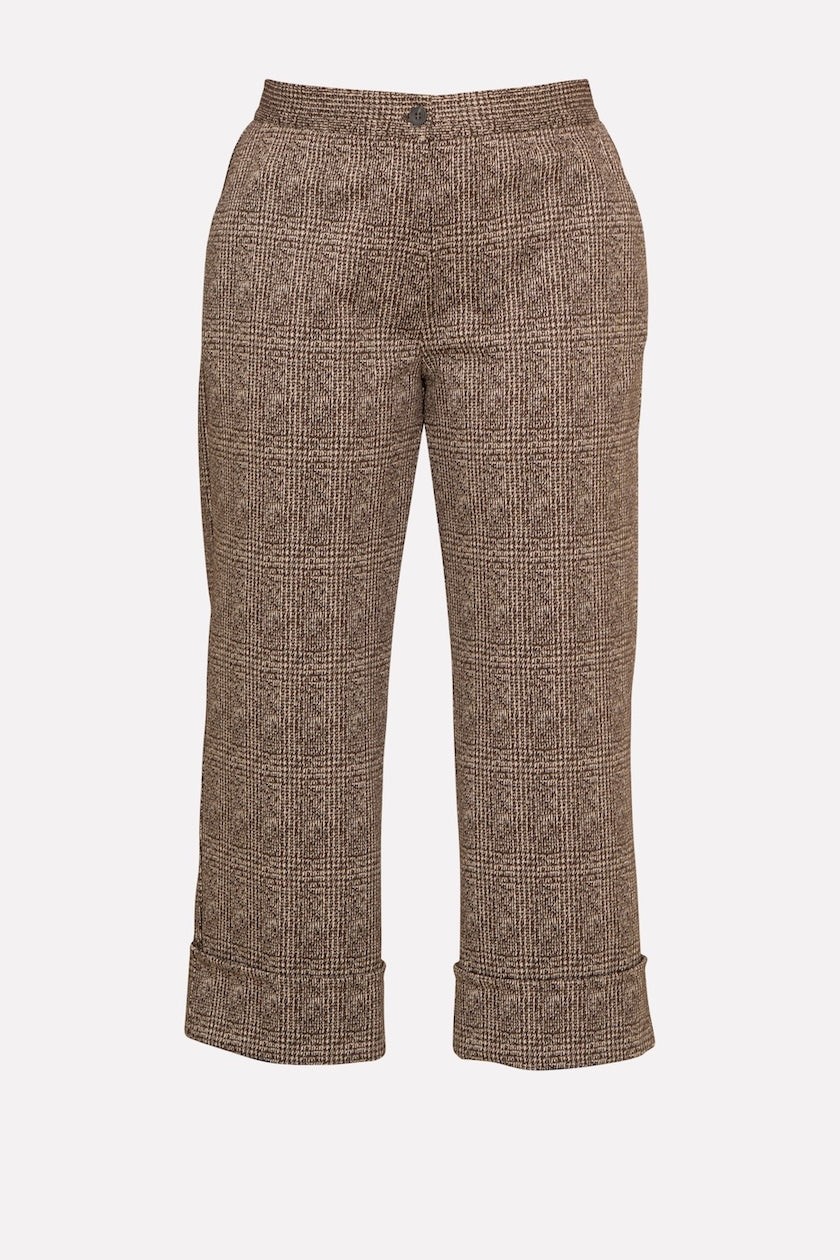 PANTALONE CHECK CON RISVOLTO - MORE BY SISTE'S