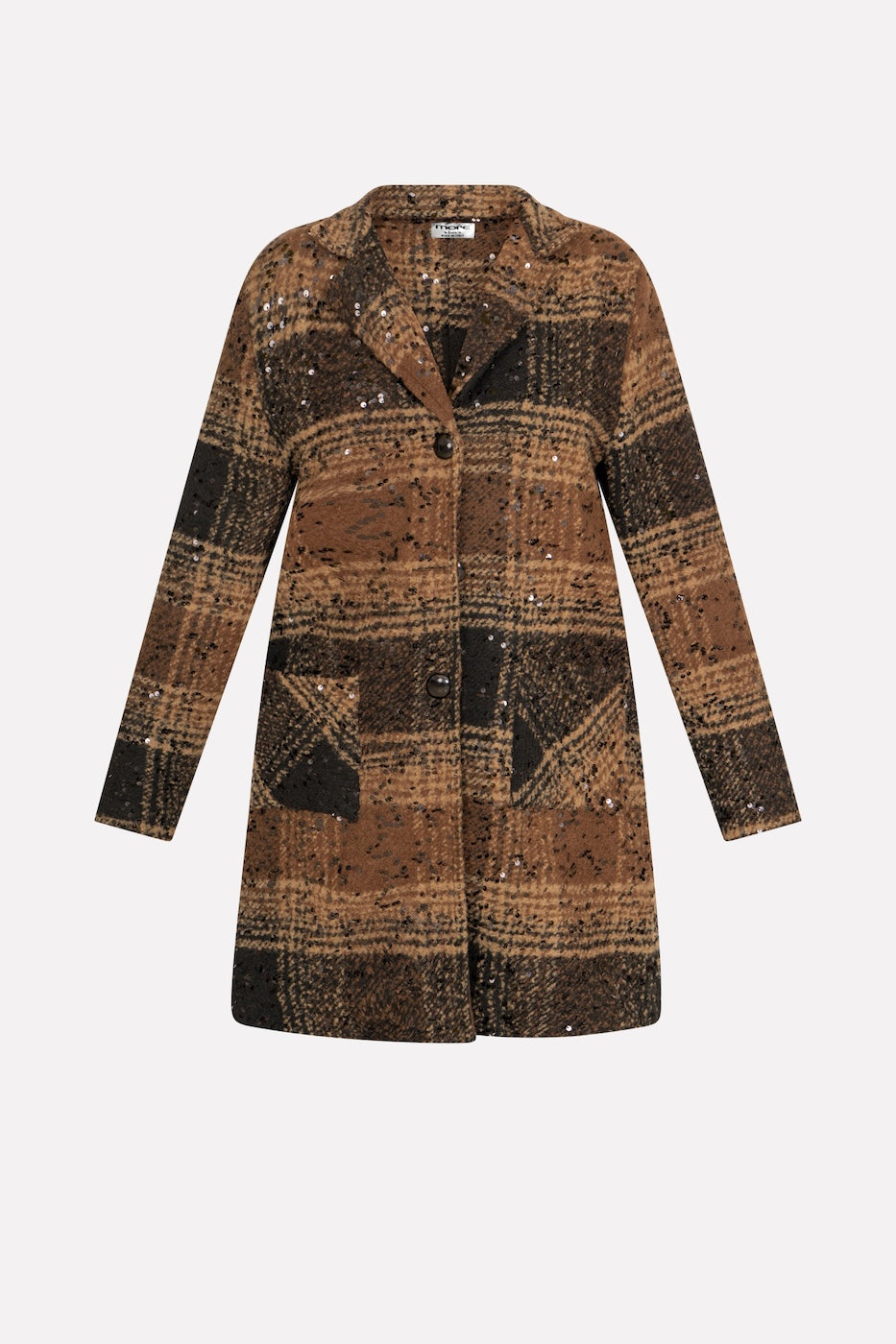 CAPPOTTO CHECK CON PAILLETTES MORE BY SISTE'S