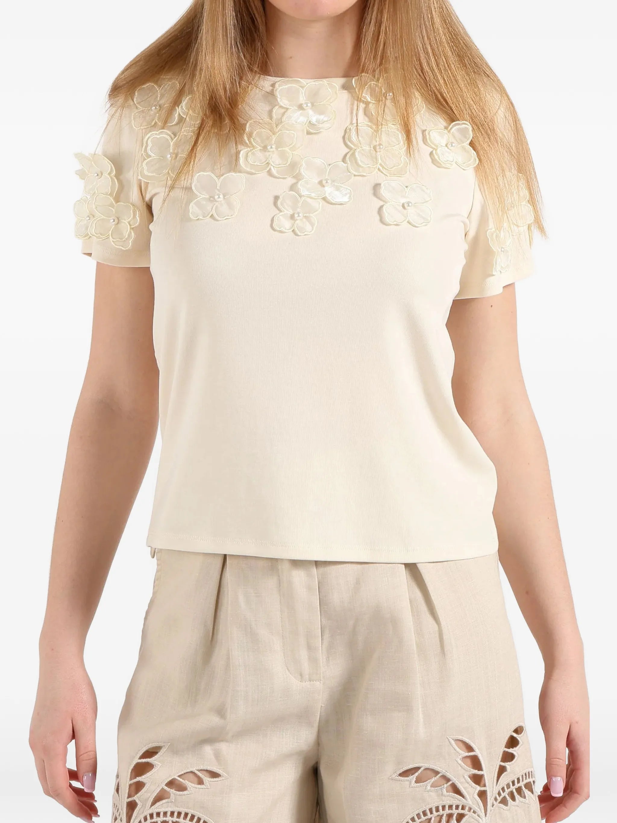 T-SHIRT CON APPLICAZIONI - AMOSA