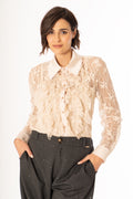 CAMICIA PIZZO CON ROUCHES - MORE BY SISTE'S