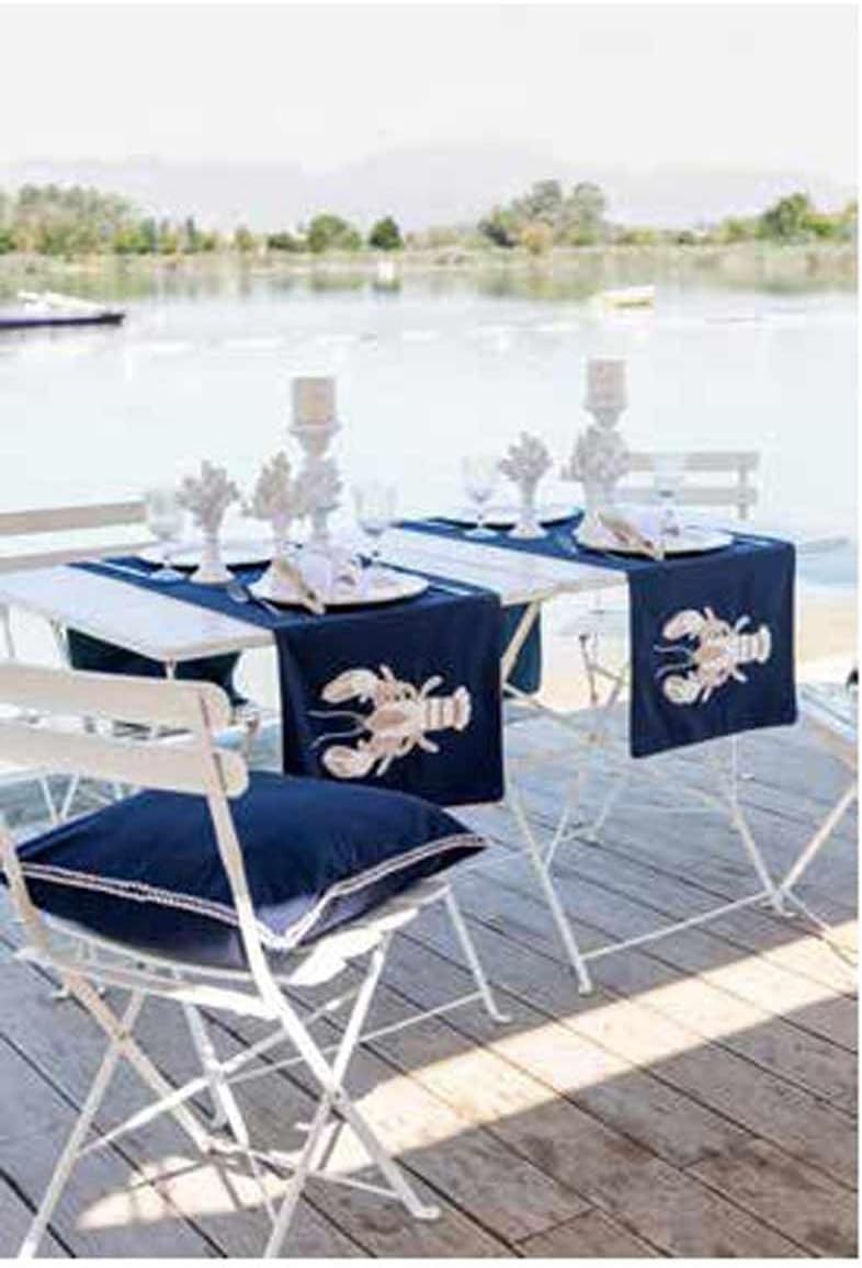 RUNNER CON RICAMO - BLANC MARICLO'