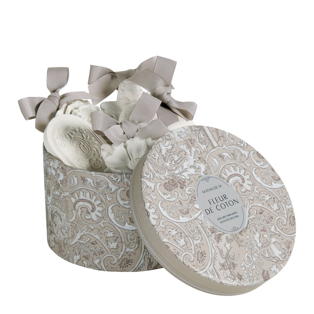 COFANETTO 5 DECORAZIONI FLEUR DE COTON -MATHILDE