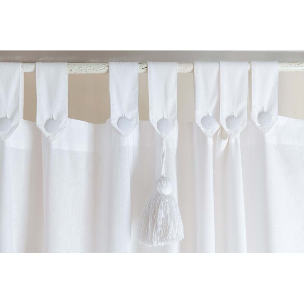 TENDA CON PASSANTI E EMBRASSE - BLANC MARICLO'