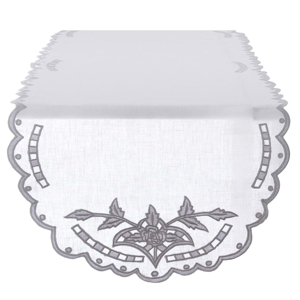 RUNNER RICAMATO  - BLANC MARICLO'