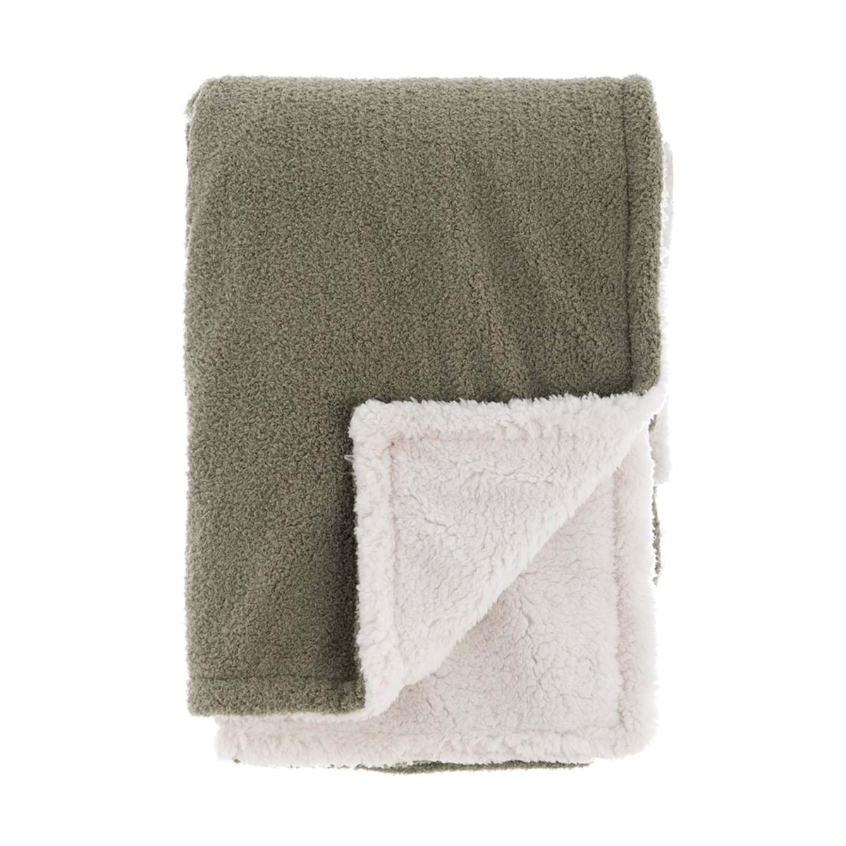 PLAID SHERPA- BLANC MARICLO'