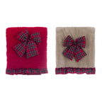 PLAID SHERPA CON FIOCCO - BLANC MARICLO'
