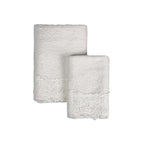 COPPIA ASCIUGAMANI CON PIZZO  -  BLANC MARICLO'