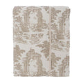 COPRILETTO NIDO APE STAMPA TOILE DE JOUY - BLANC MARICLO'