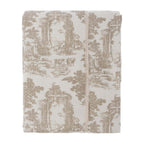 COPRILETTO NIDO APE STAMPA TOILE DE JOUY - BLANC MARICLO'