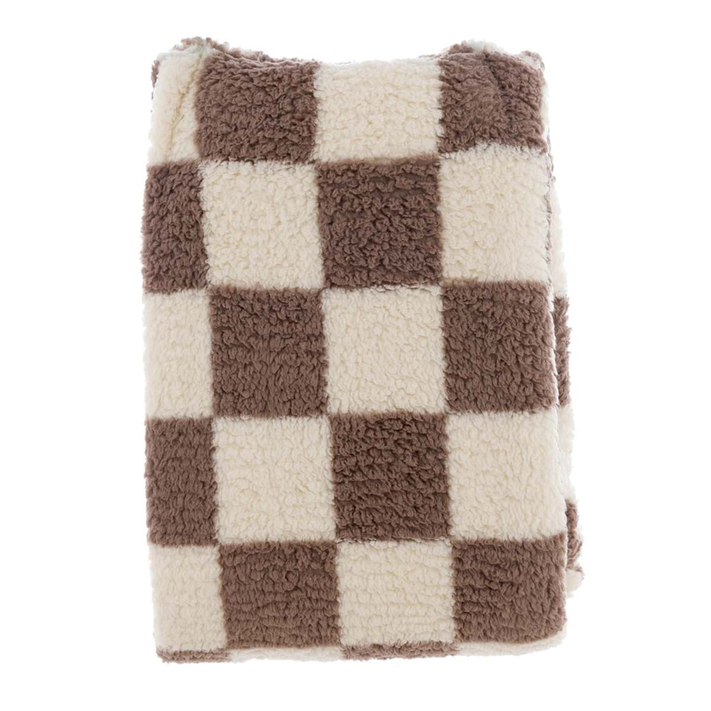 PLAID SHERPA - BLANC MARICLO'