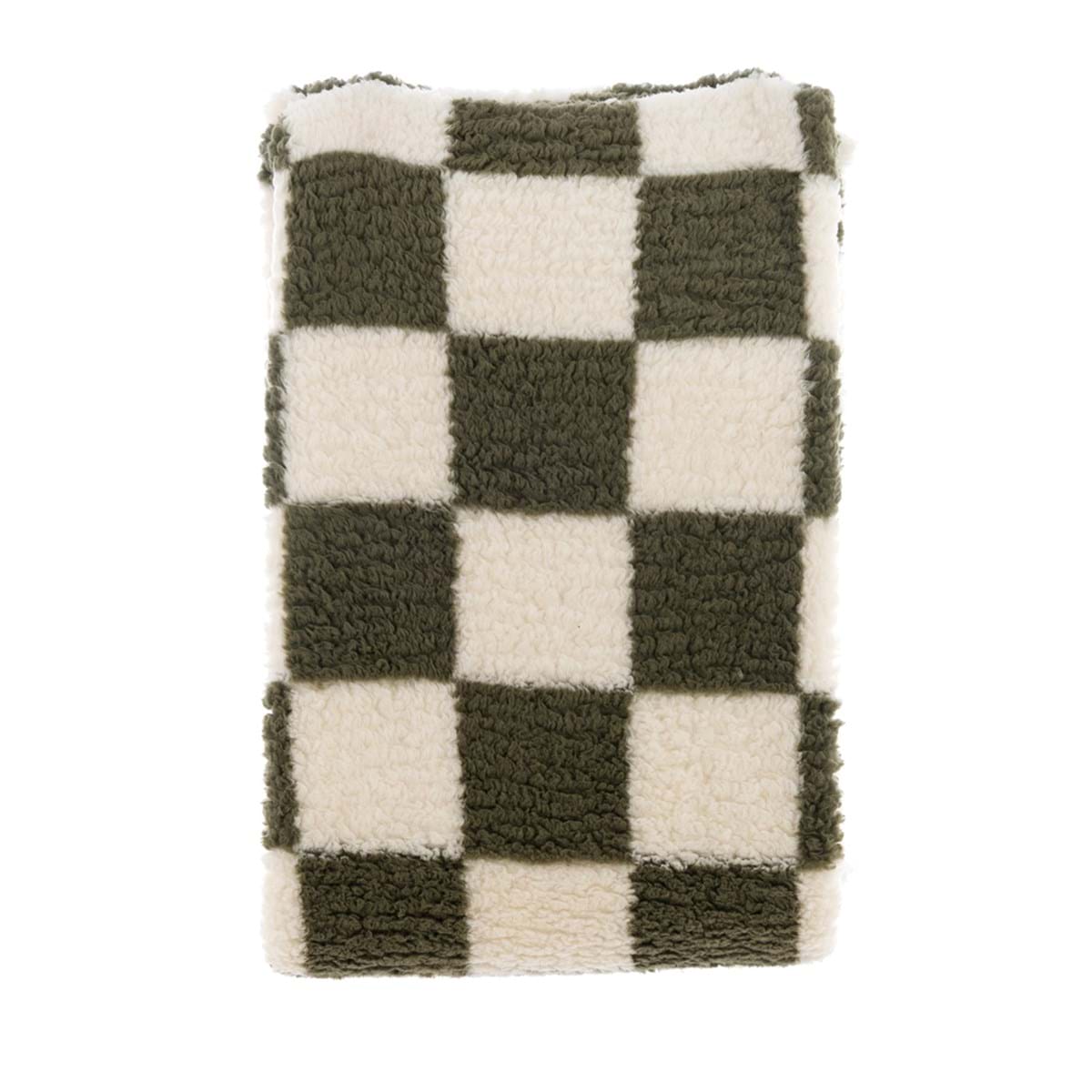 PLAID SHERPA - BLANC MARICLO'