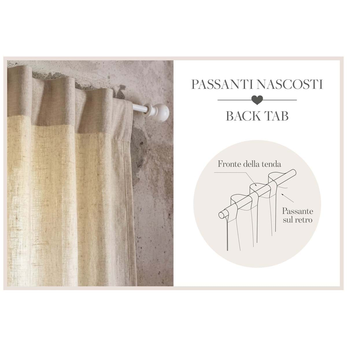 TENDA CON STAMPA TOILE DE JOUY - BLANC MARICLO'