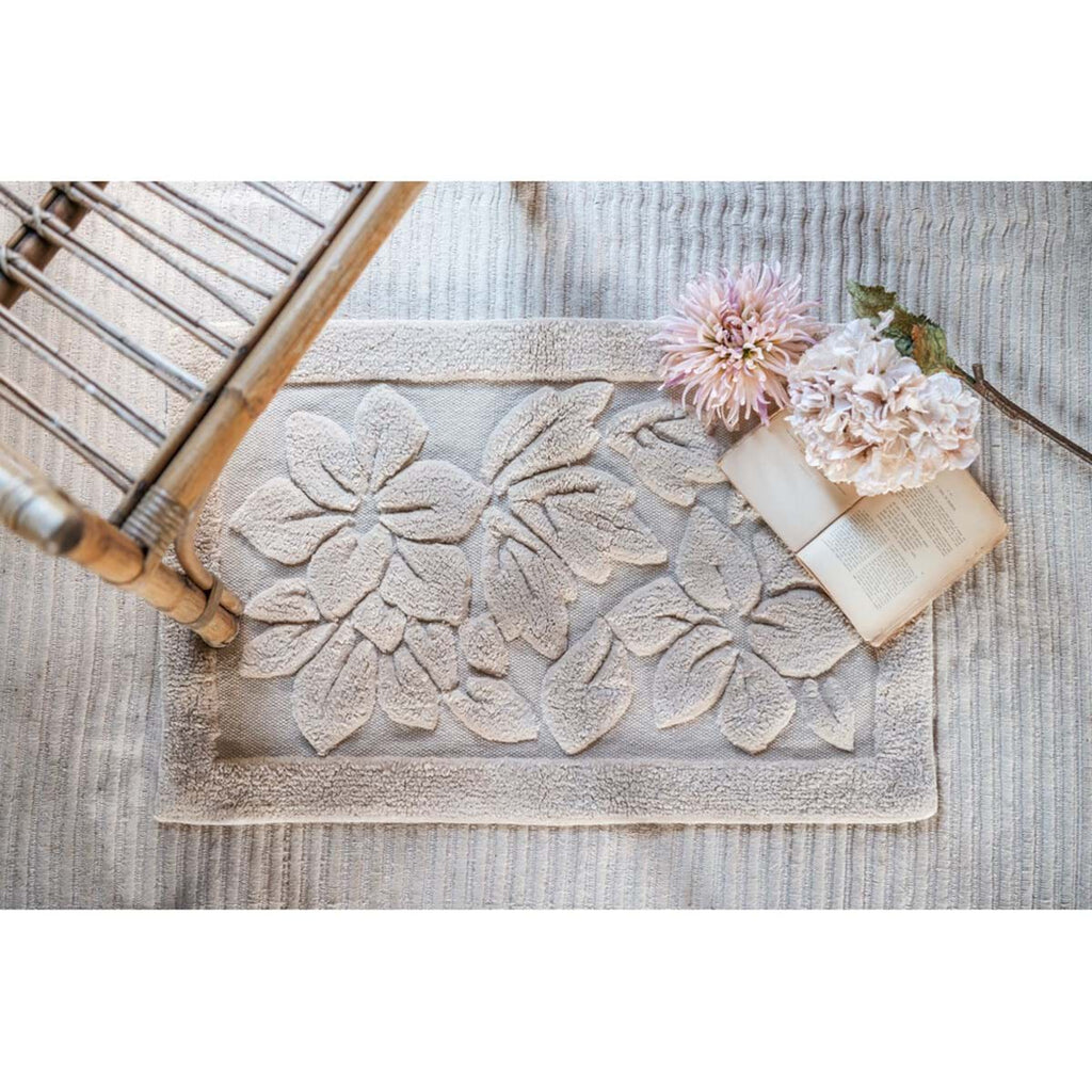 TAPPETO CON FIORI - BLANC MARICLO'