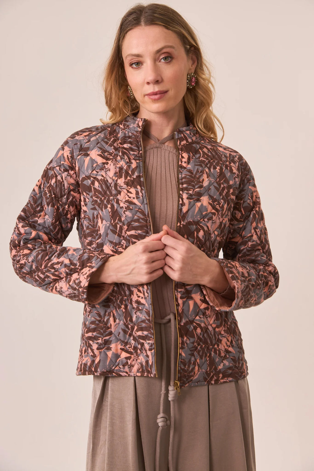 GIACCA IMBOTTITA A FOGLIE - NKN