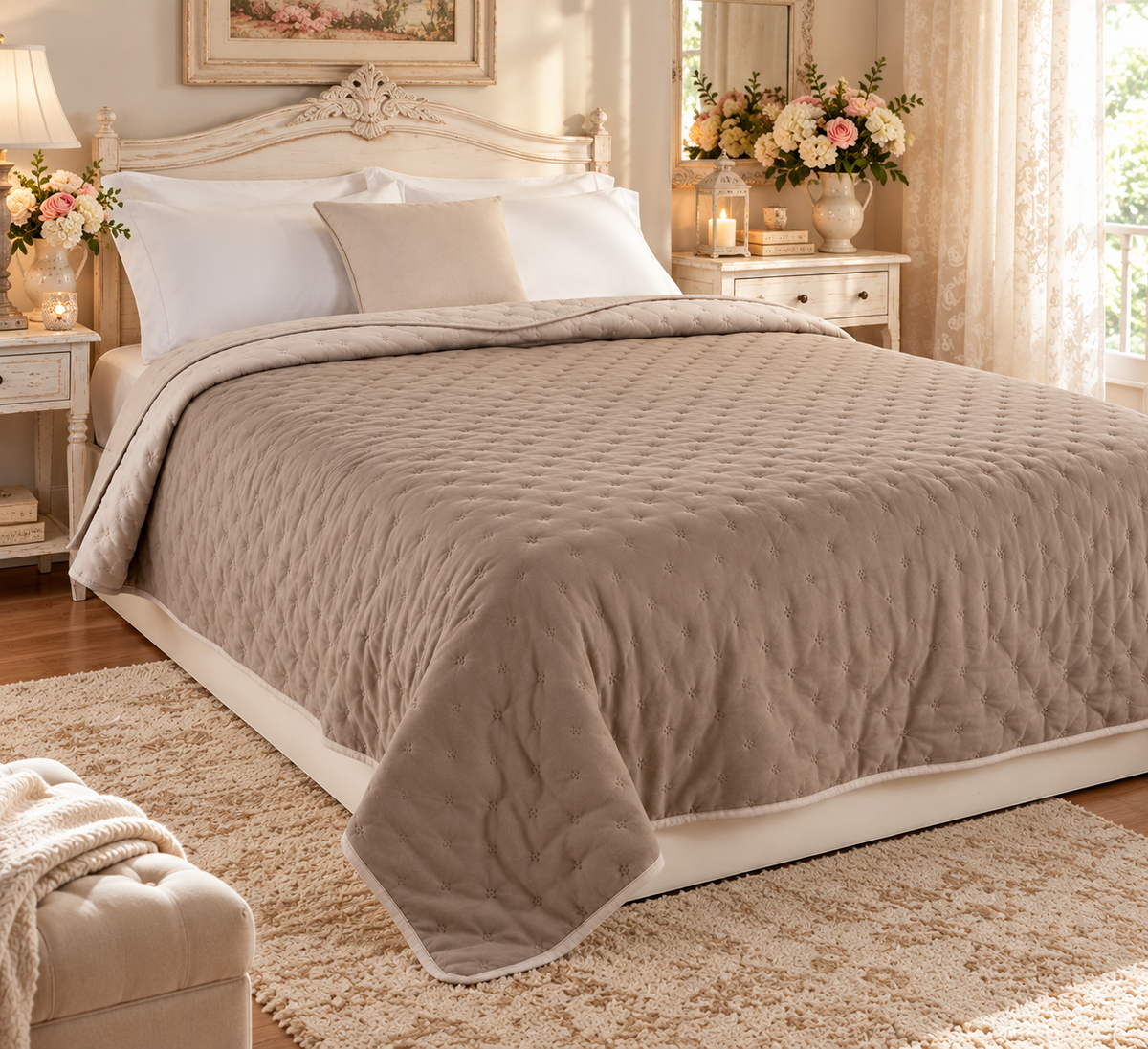 TWO-TONE QUILT - BLANC MARICLO'
