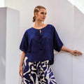 BLUSA A MANICHE CORTE EXILIA - DAVID