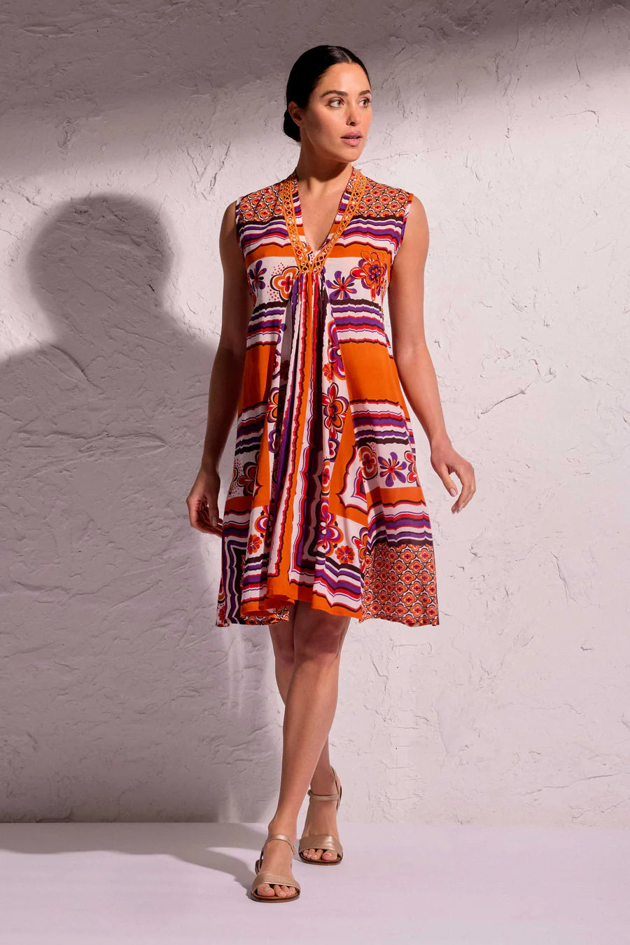 ABITO SMANICATO AMBER MULTICOLORE - DAVID
