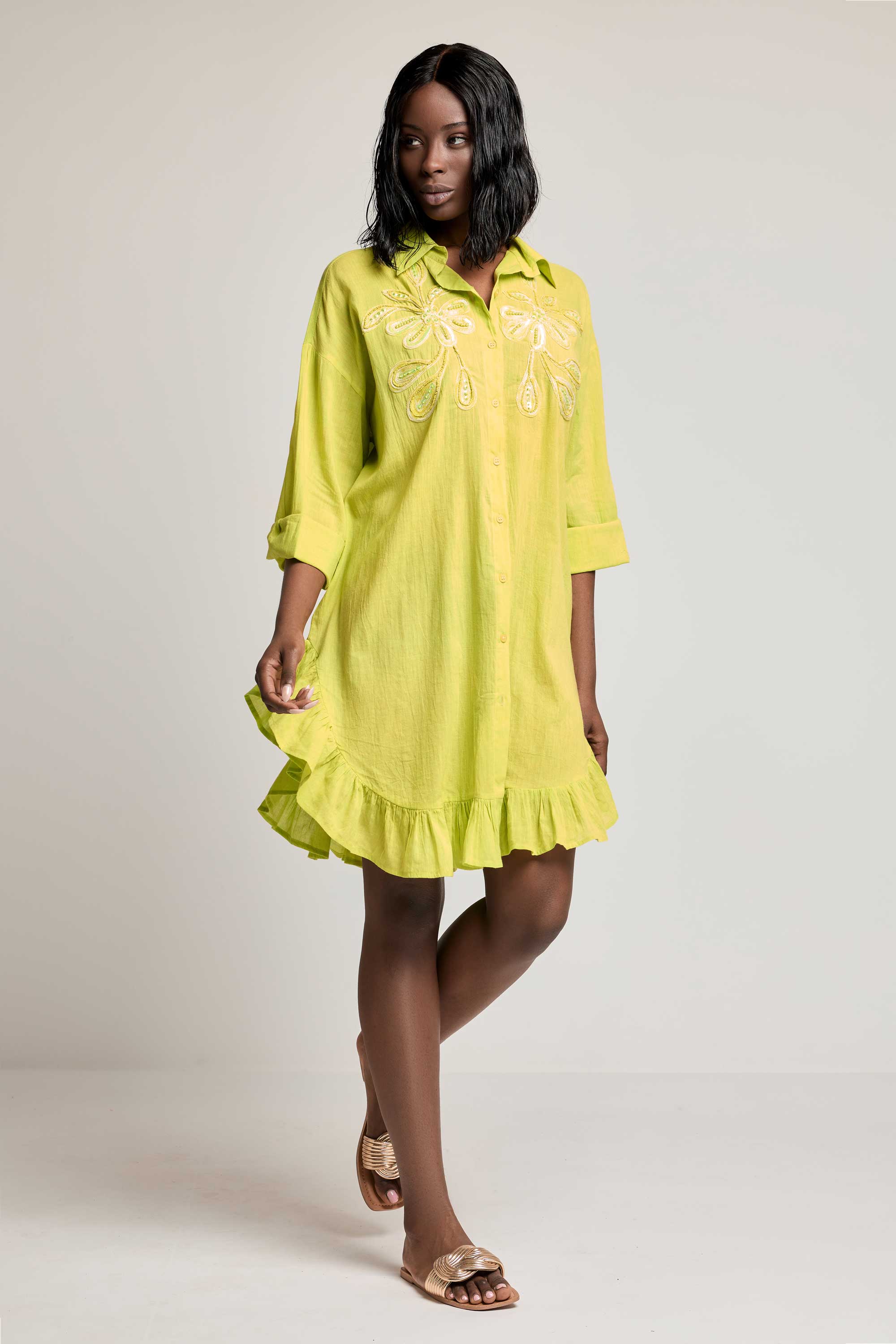 ABITO CAMICIA EMILY LIME - DAVID