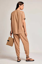 POCHETTE CAMELIA NATURALE - DAVID