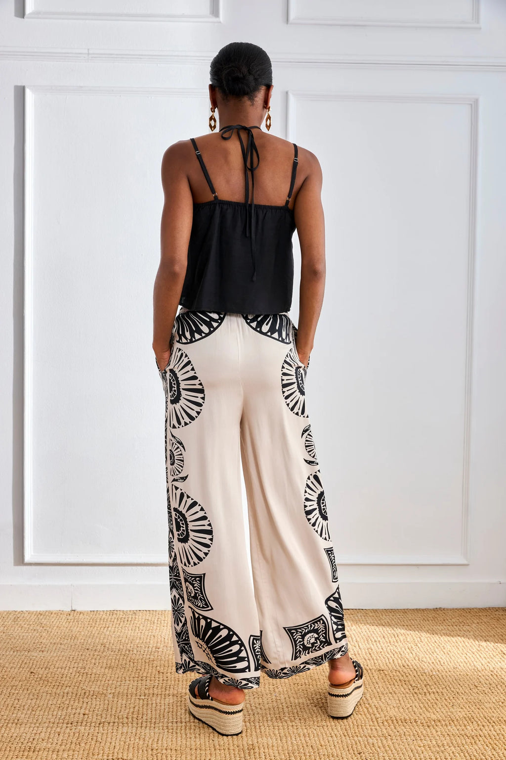 PANTALONI BICOLORE STAMPATI  -  NKN