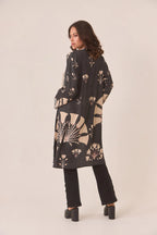 KIMONO LUNGO CON STAMPE MISTE - NKN