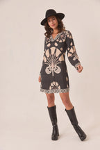 VESTITO CORTO CON STAMPA  -  NKN