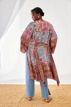 KIMONO A STAMPA FLOREALE - NKN