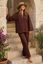 BLUSA IN SANGALLO GEOMETRICO - DAVID