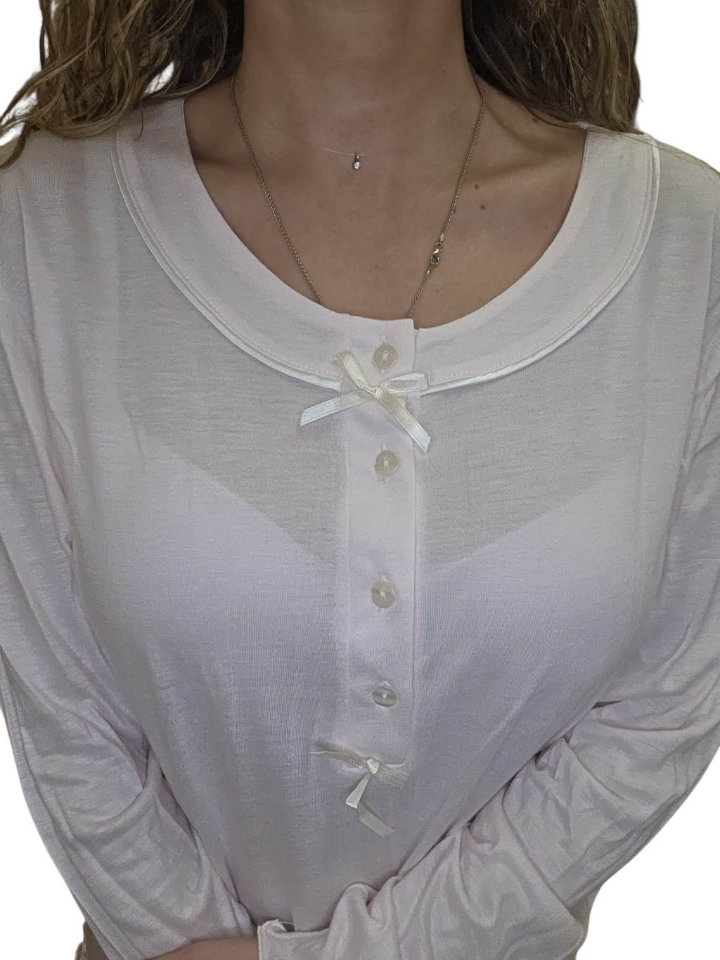 CAMICIA NOTTE CON BOTONI