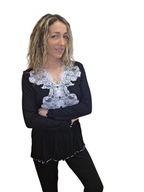 PIGIAMA CON PIZZO DAVANTI