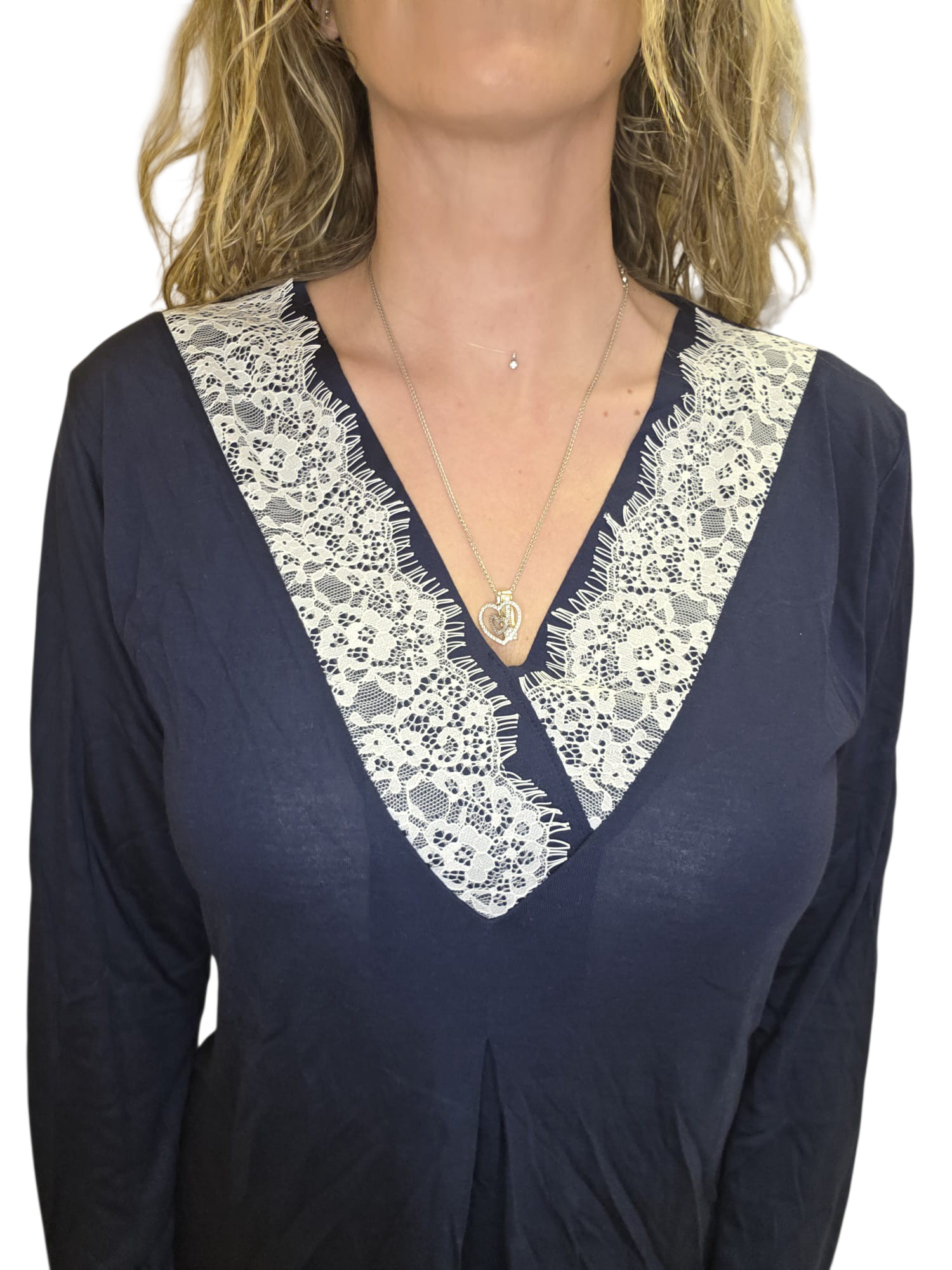CAMICIA NOTTE CON BUGIA DAVANTI