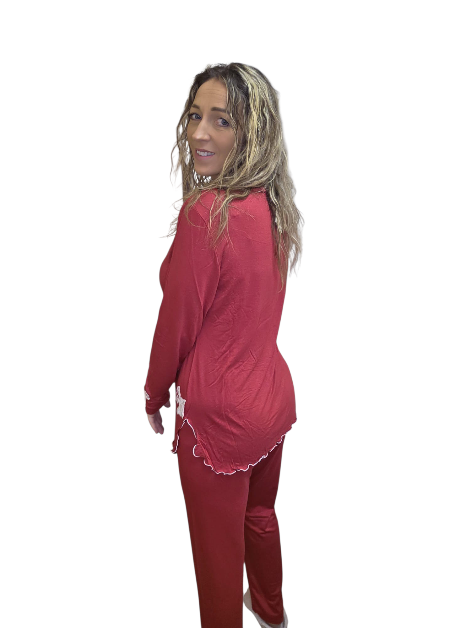 PIGIAMA CON PIZZO