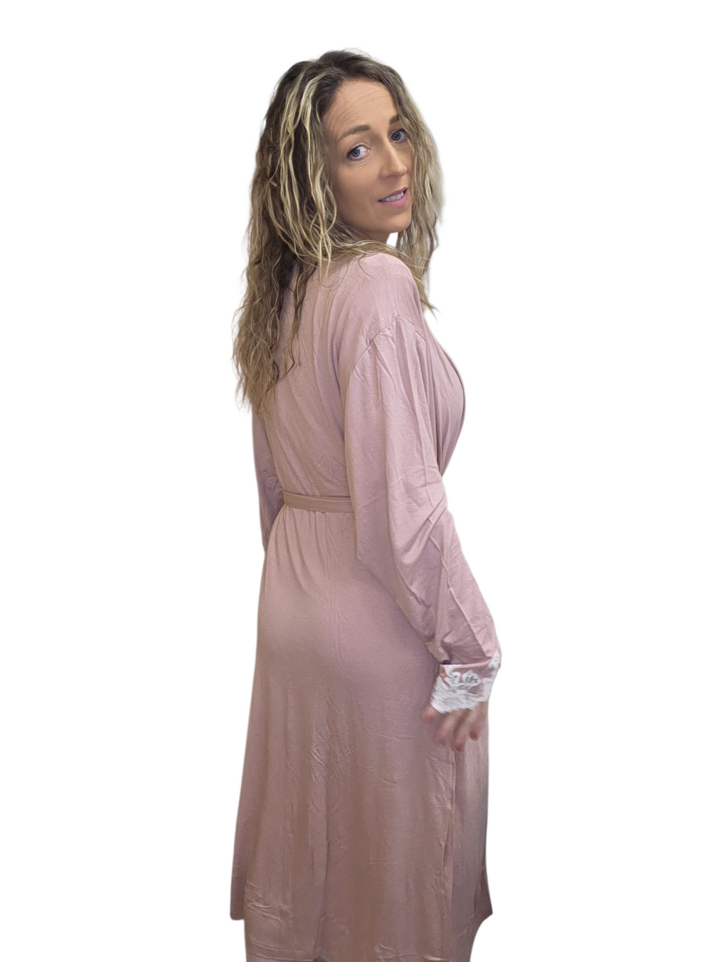 VESTAGLIA CON PIZZO
