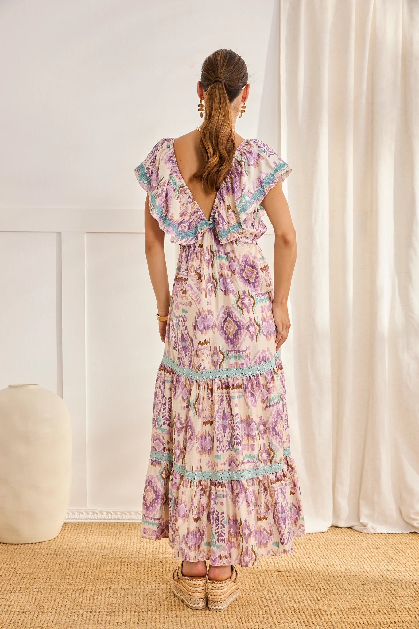 ABITO A STAMPA IKAT  -  NUD