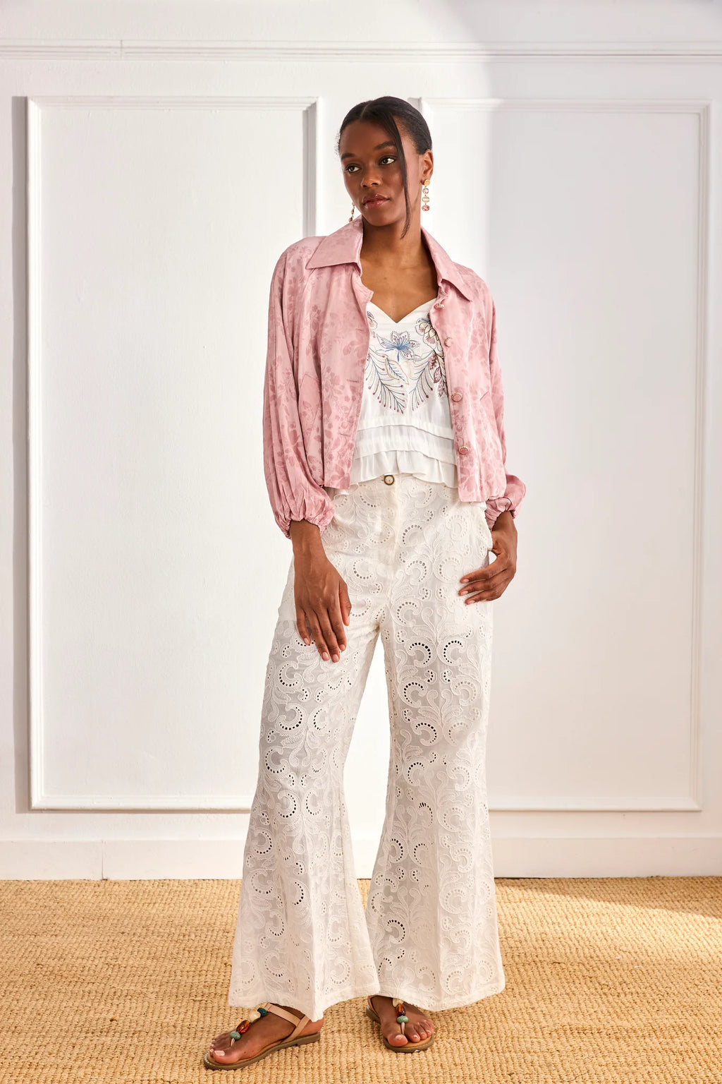 GIACCA JACQUARD CON COLLETTO  -  NKN
