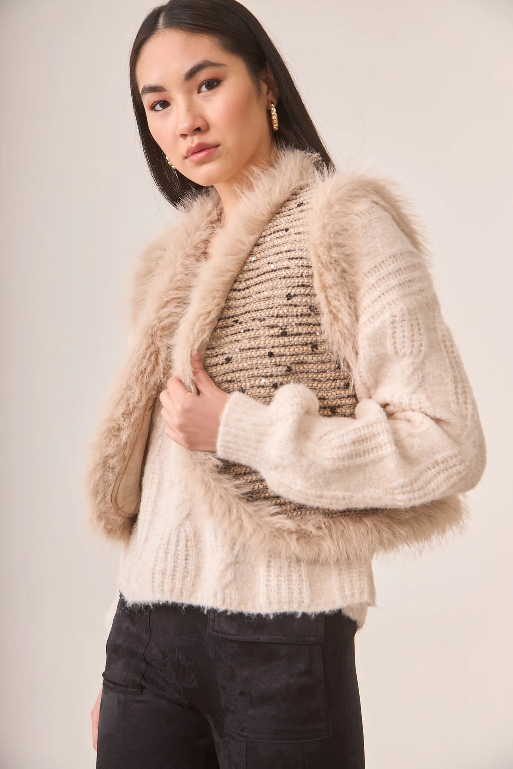 GILET FANTASY IN PELLICCIA ELEGANTE - NKN