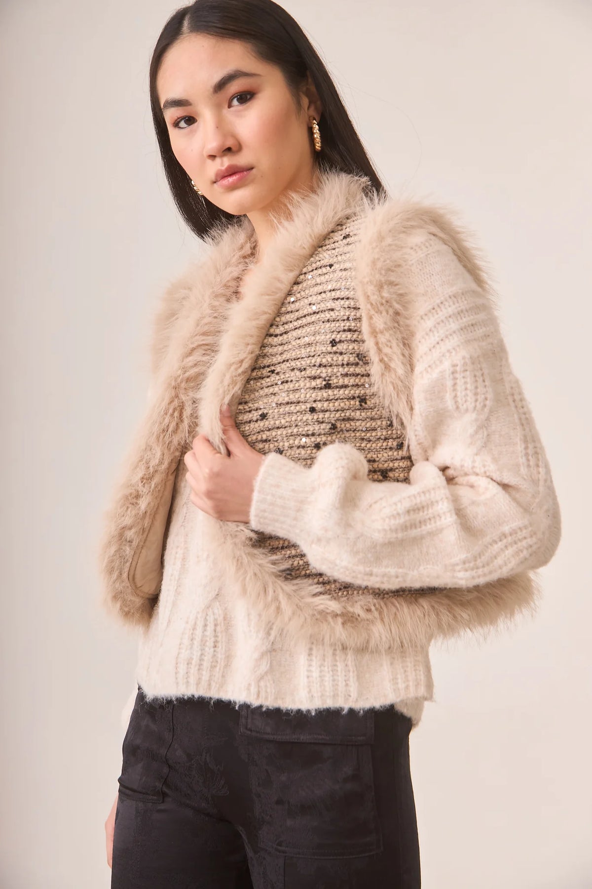 GILET FANTASY IN PELLICCIA ELEGANTE - NKN