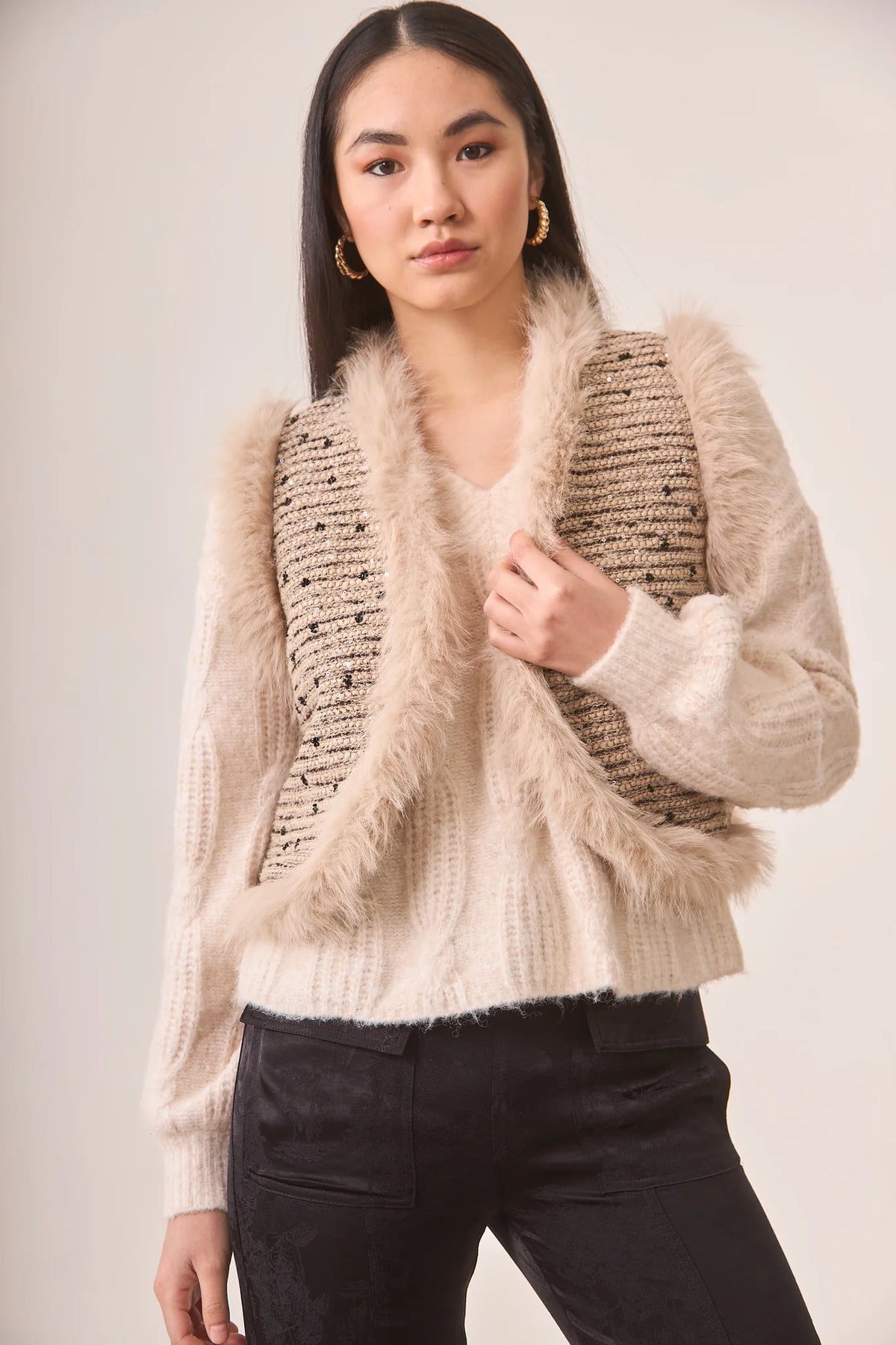 GILET FANTASY IN PELLICCIA ELEGANTE - NKN