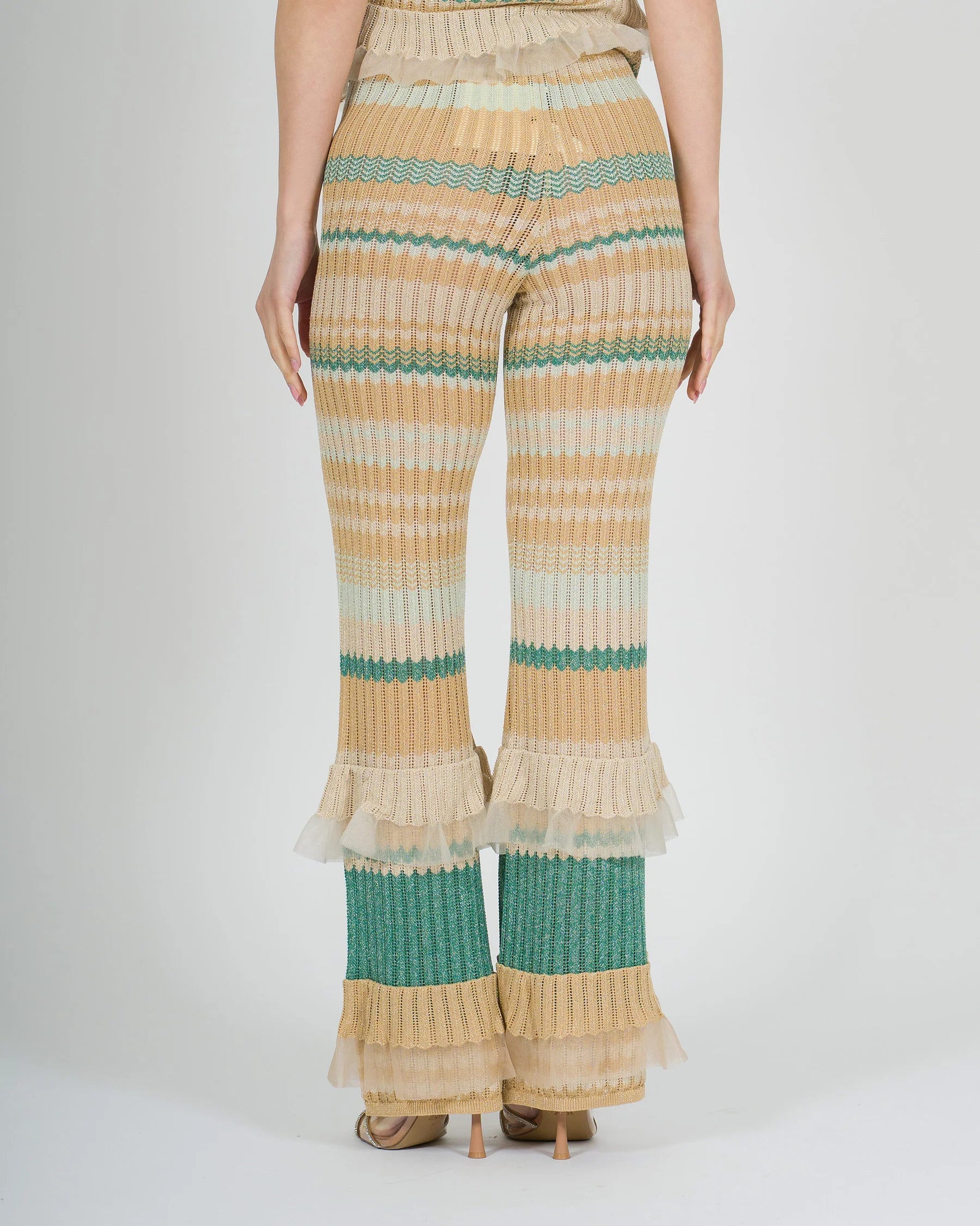 PANTALONE IN MAGLIA LUREX - AMOSA