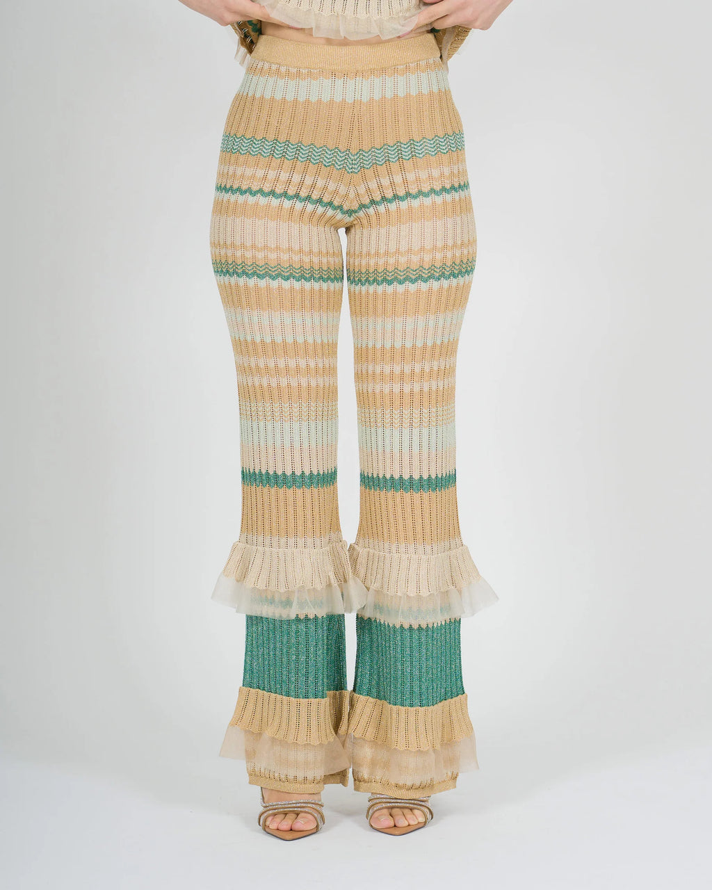 PANTALONE IN MAGLIA LUREX - AMOSA