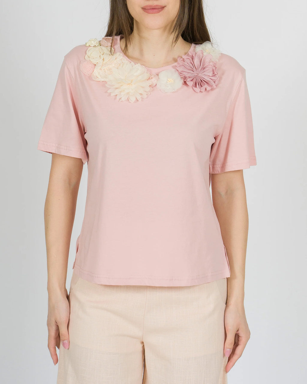 T -SHIRT CON APPLICAZIONI - AMOSA