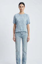 JEANS CON DECORI IN PIZZO  -  AMOSA
