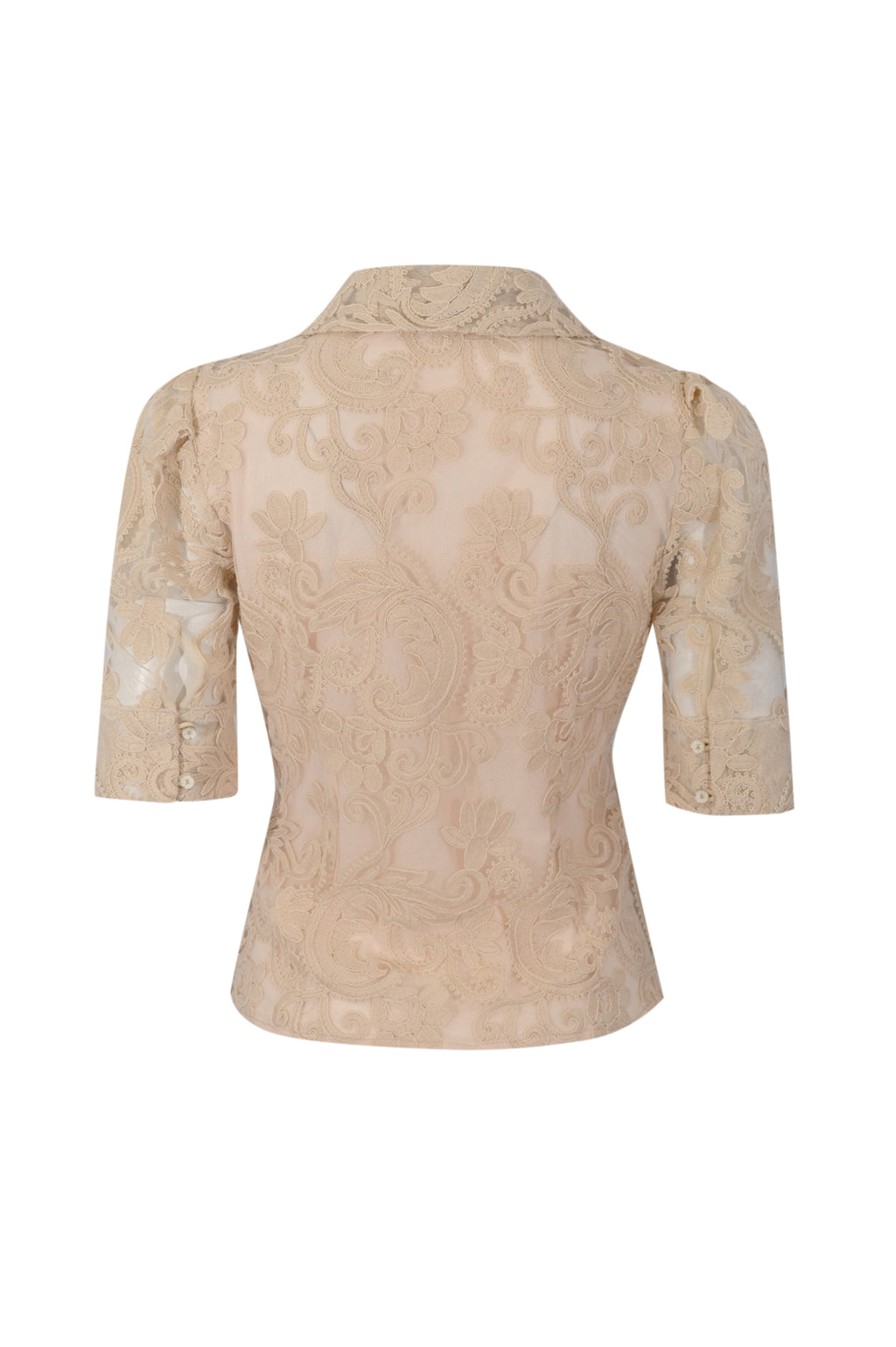 CAMICIA EFFETTO BLAZER IN PIZZO - AMOSA