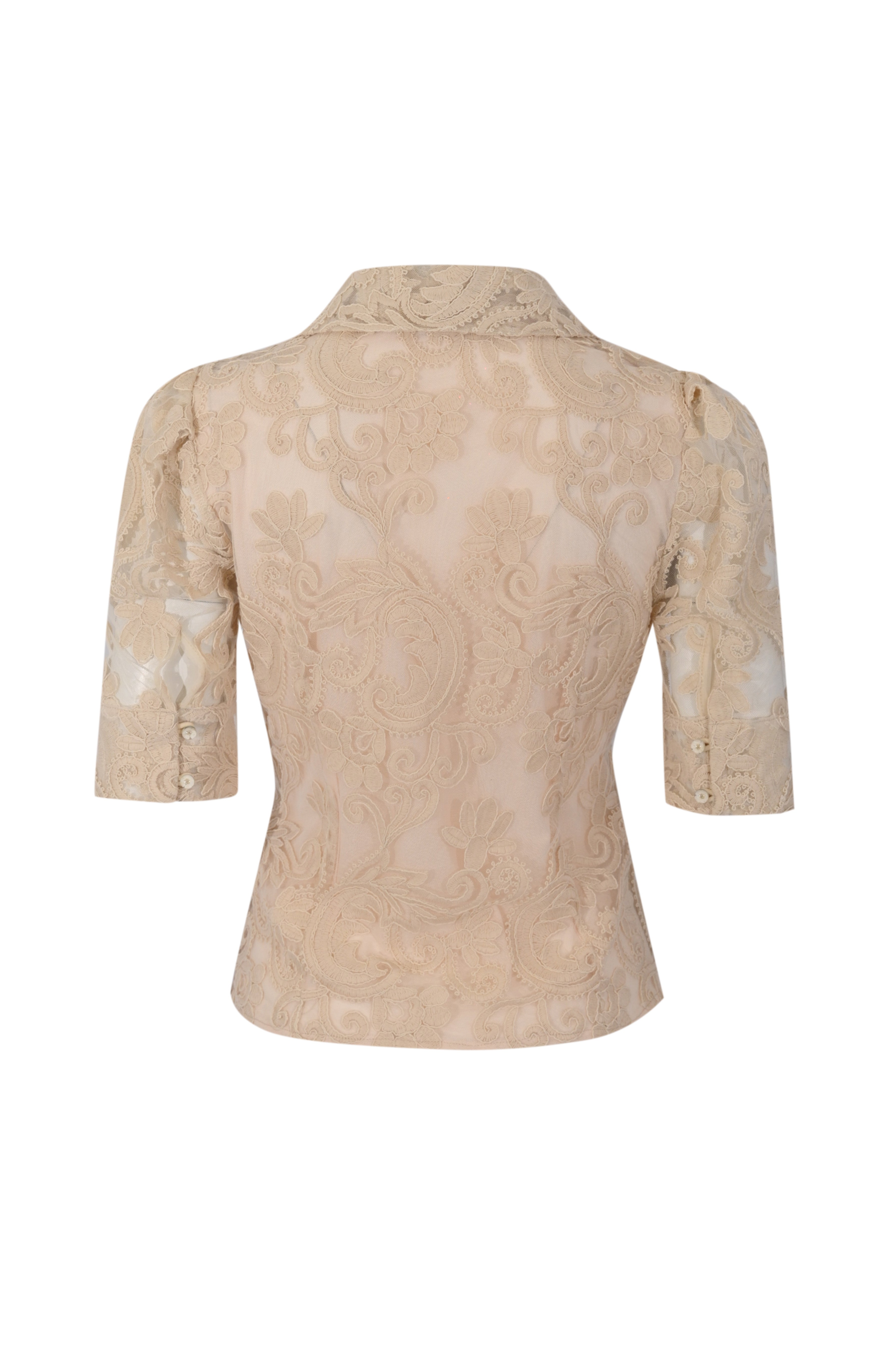 CAMICIA EFFETTO BLAZER IN PIZZO - AMOSA