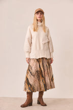 MAGLIONE A COLLO ALTO COMBINATO - NKN
