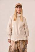MAGLIONE A COLLO ALTO COMBINATO - NKN