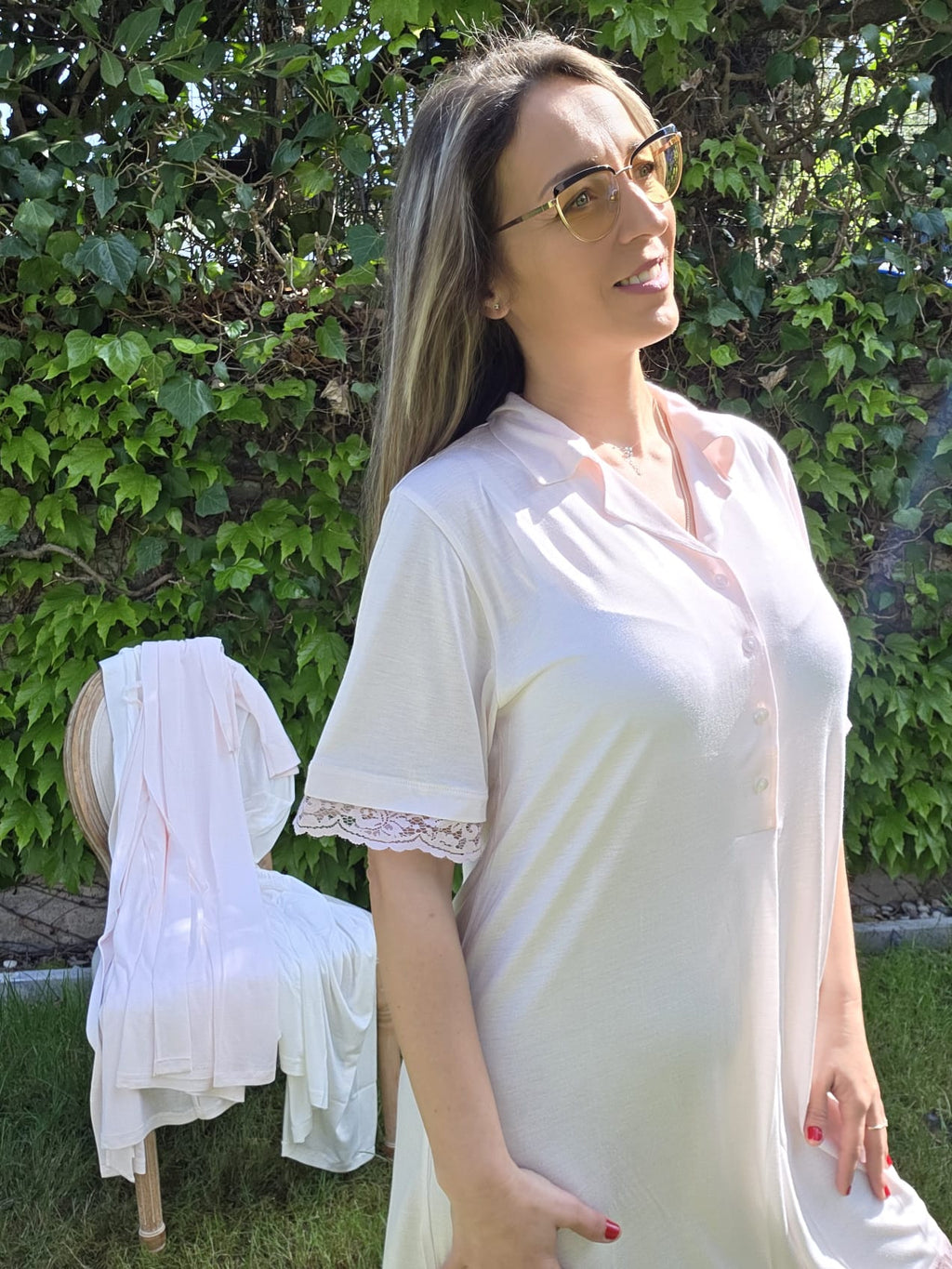 CAMICIA DA NOTTE MANICA CORTA
